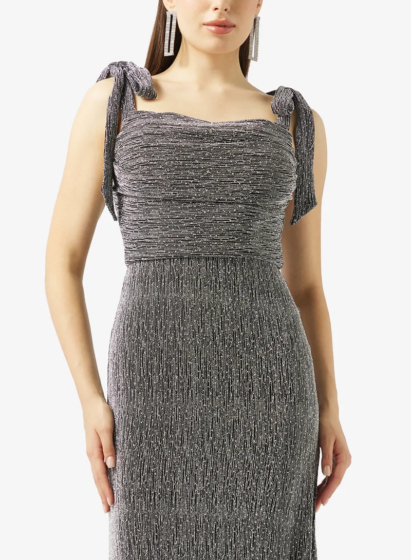 Ella Limited Edition  Off Shoulder Shimmer Dress for Women | Best Price UAE